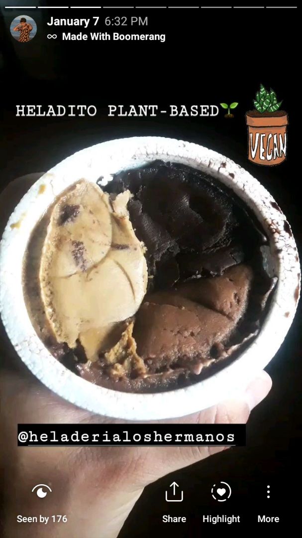 photo of Ainara Helados Veganos Helado Dulce de Leche Ainara shared by @bloomofethics on  29 Jan 2020 - review