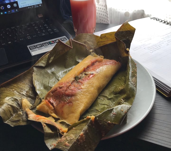 photo of Abhay cocina saludable Tamal Vegano shared by @saharaxfade on  11 Jul 2020 - review