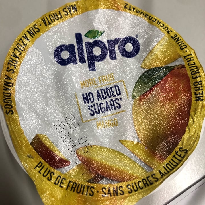 photo of Alpro Mango Yogurt (No Added Sugars) shared by @monicagugu82 on  14 Jun 2022 - review