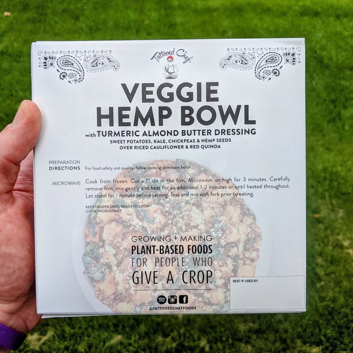 review photo of Tattooed Chef Veggie Hemp Bowl shared by @mikewestcott on 03 Jun 2021 - review