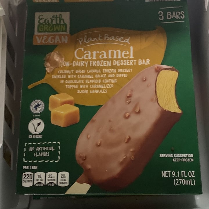 photo of Earth Grown Carmel Non Dairy Dessert Bar shared by @amberrosenbaum on  07 May 2022 - review