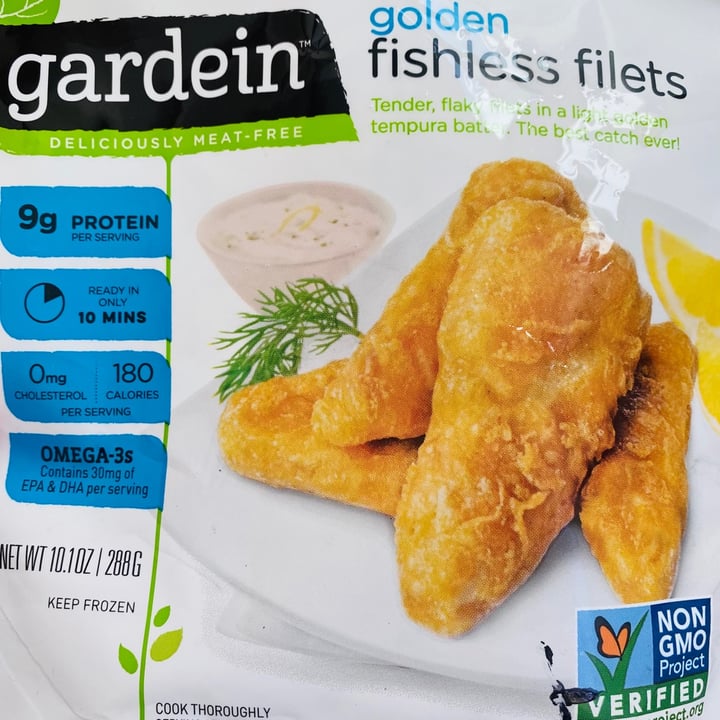 photo of Gardein Golden Plant Based F'sh Filets  shared by @rocknrolldogmom on  10 Jun 2021 - review