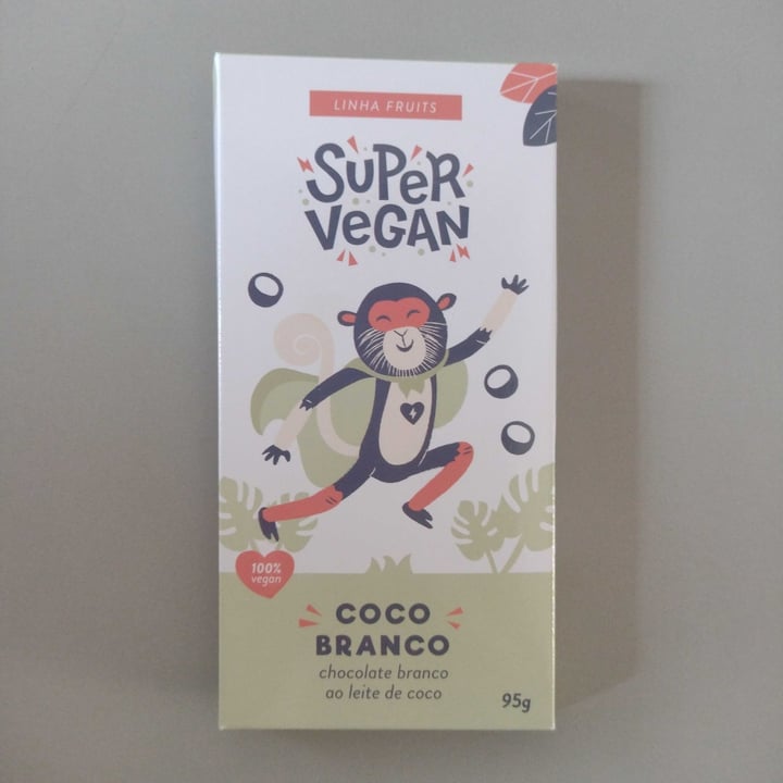 photo of Super Vegan Barra de Chocolate - Coco Branco 95g shared by @camilevj on  26 Sep 2022 - review