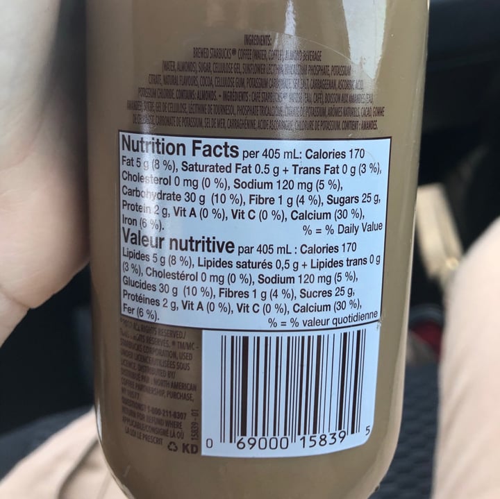 review photo of Starbucks Almond Frappuccino shared by @voidsalts on 22 Aug 2020 - review