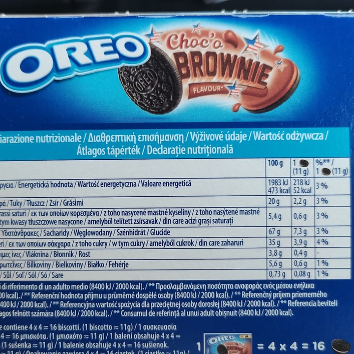 review photo of Mondelēz International Oreo Choco Brownie shared by @giuuuls on 27 Jun 2022 - review