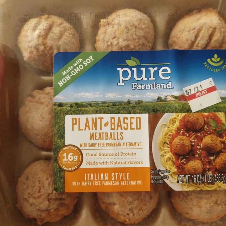 photo of Pure Farmland Plant based meatballs shared by @healthyhorizons on  26 Jan 2021 - review