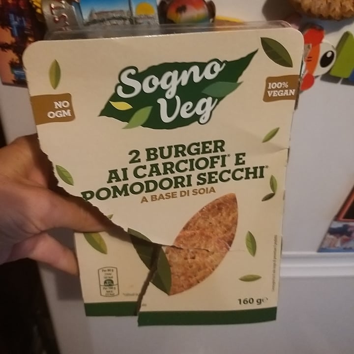 photo of Sogno veg 2 Burger ai Carciofi e Pomodori Secchi shared by @alvi2957 on  08 Apr 2022 - review
