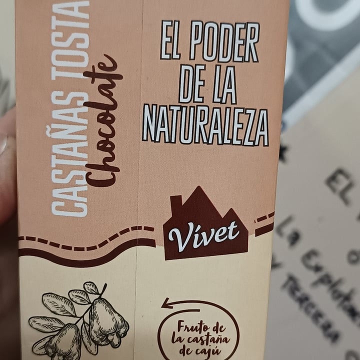 photo of Vívet Leche de Castañas Tostadas sabor Chocolate shared by @veganveganita on  04 Jul 2022 - review