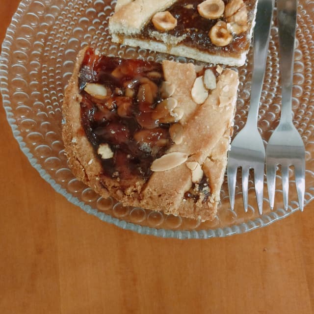 Photo of the dish “Crostata Lamponi E Mandorle”