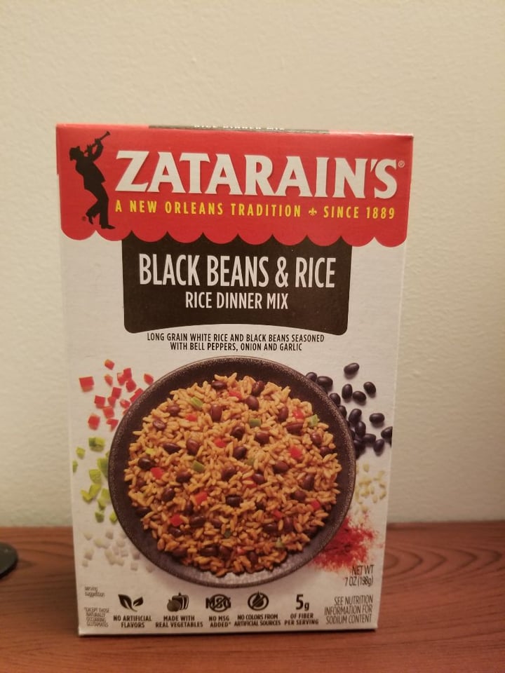 photo of Zatarain's Black beans and rice dinner mix shared by @elliehart on  22 Aug 2019 - review