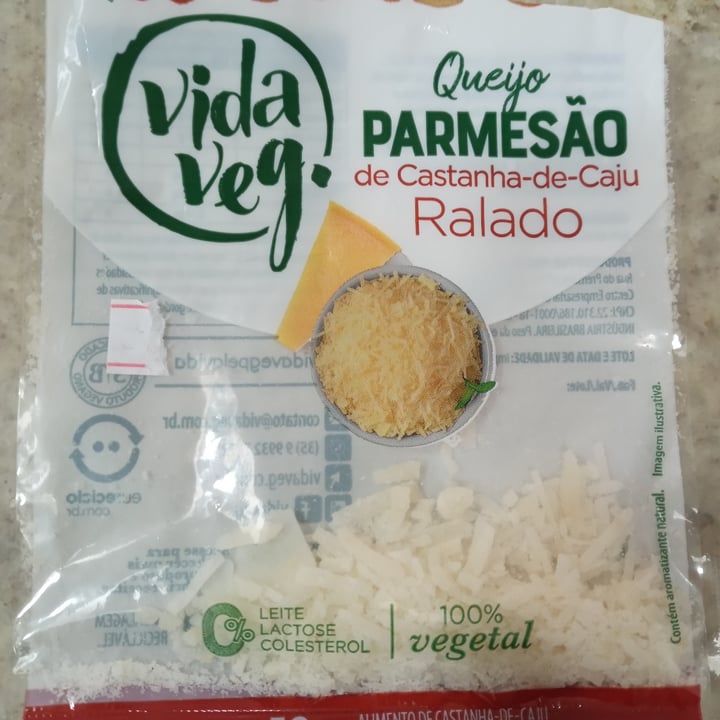 photo of Vida Veg Queijo Parmesão Ralado shared by @marisandrateixeira on  31 Jul 2022 - review