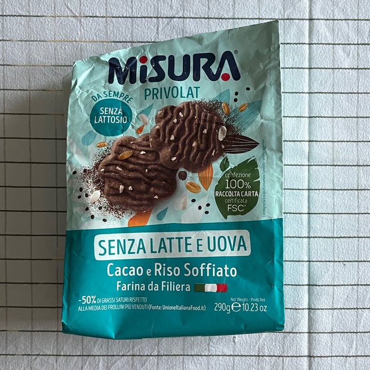 photo of Misura Biscotti con cacao e riso soffiato - Privolat shared by @federicoleggio on  02 Sep 2022 - review