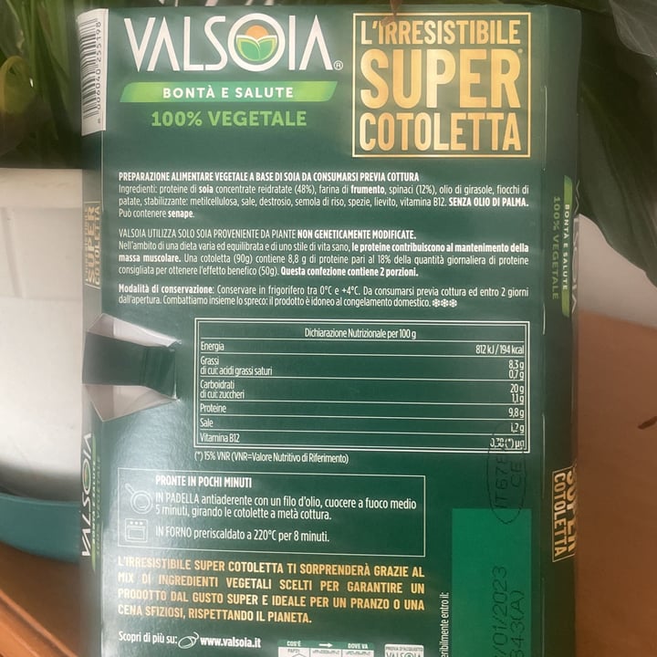 photo of Valsoia l’irresistibile super cotoletta shared by @babachito on  01 Dec 2022 - review
