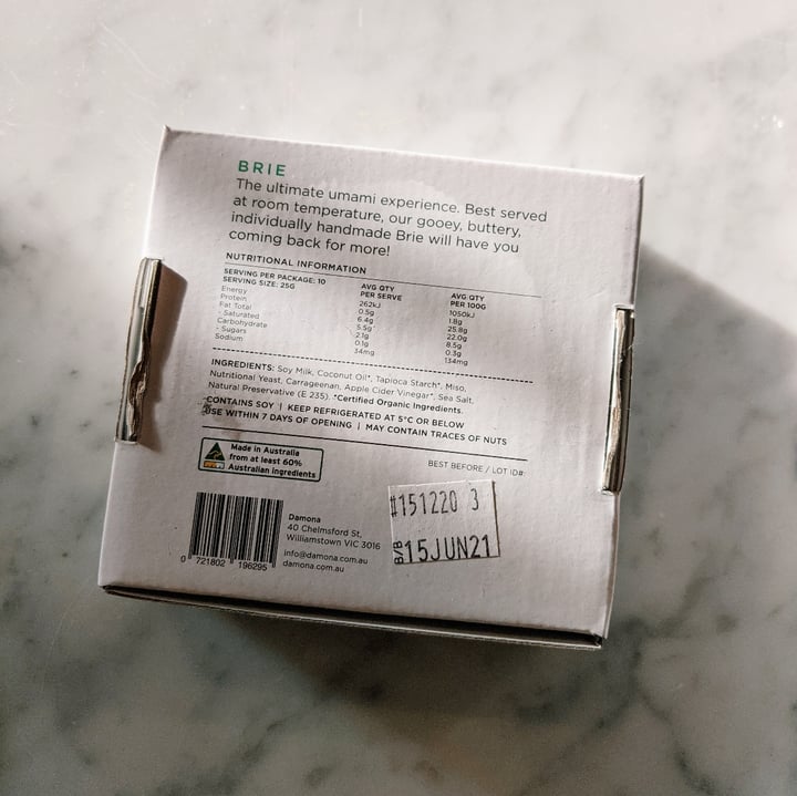 review photo of Damona Brie shared by @mon19 on 25 Jan 2021 - review