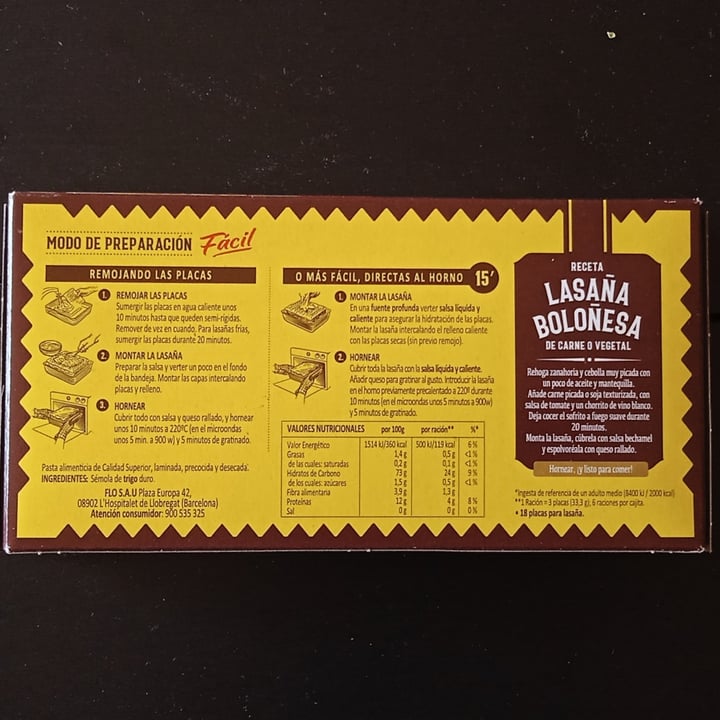 review photo of El pavo Placas precocinadas Lasaña shared by @iriavizcaino on 15 Nov 2022 - review