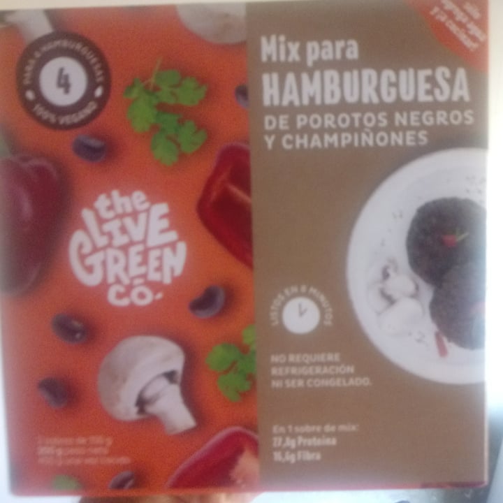 photo of The Live Green Co Mix para Hamburguesas de Porotos Negros Champignones shared by @unknownsoldier on  19 Aug 2020 - review