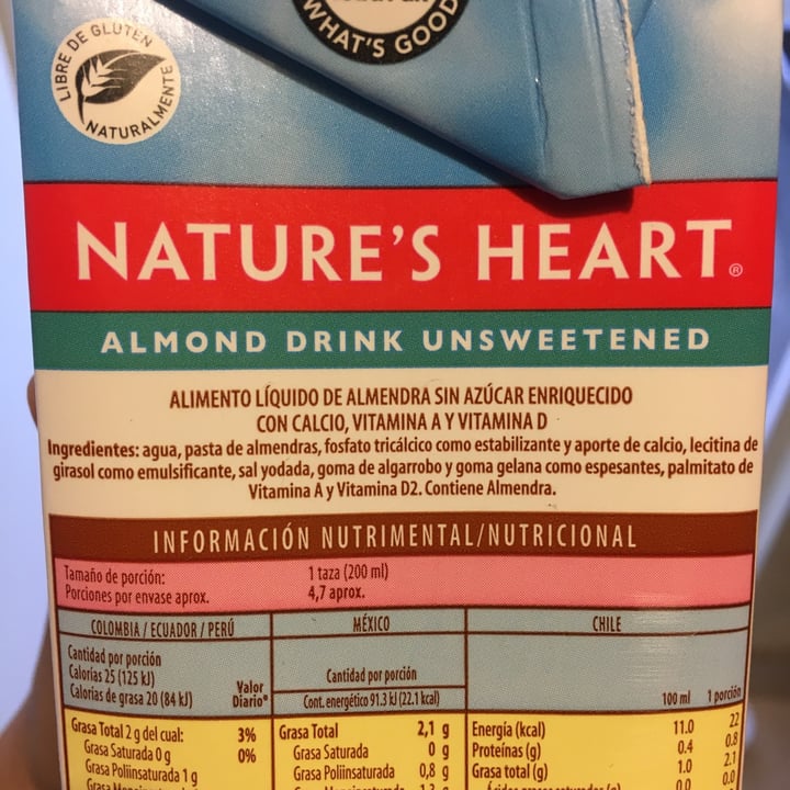 photo of Nature's Heart Almond unsweetened shared by @valeriarse on  17 May 2020 - review