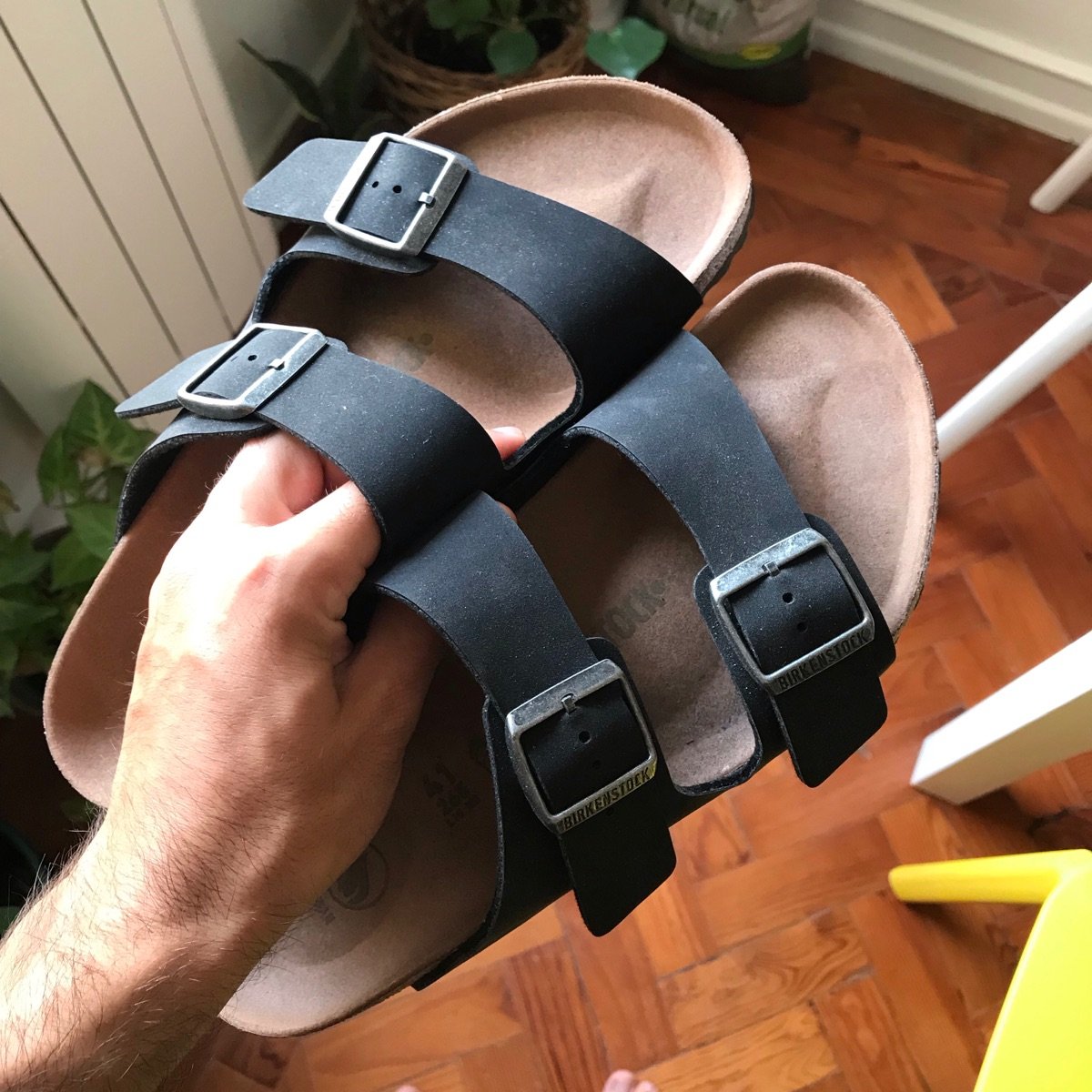 black vegan birkenstocks