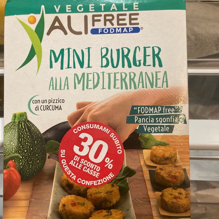 photo of ALIFREE FODMAP Natura nuova Mini burger alla mediterranea shared by @tiure on  16 Jun 2022 - review