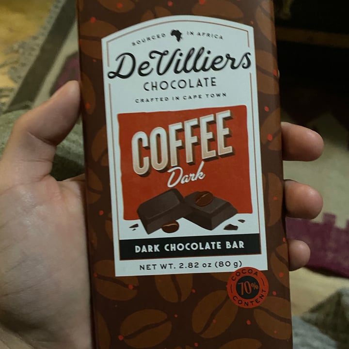 photo of De Villiers Chocolate Coffee Dark Chocolate Bar shared by @sehbear on  11 Jul 2021 - review