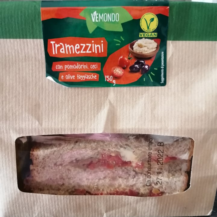 review photo of Vemondo Tramezzini con pomodorini ceci e olive shared by @carmen85 on 14 Nov 2022 - review