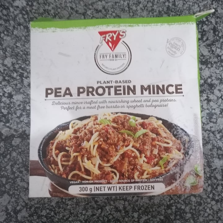 photo of Fry's Family Food Pea Protein Mince shared by @veganchefsa on  03 Apr 2021 - review