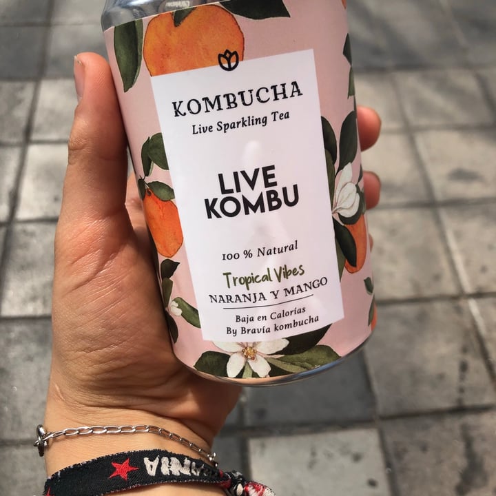 photo of Live kombu Kombucha Naranja Y Mango shared by @violealvarado on  19 Sep 2021 - review