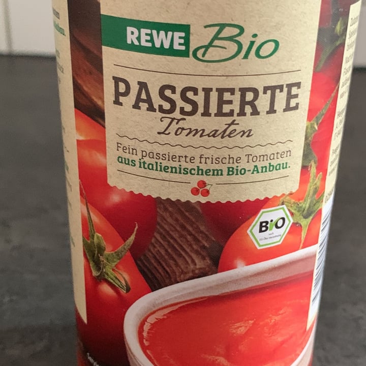 photo of Rewe Bio Tomaten passierte shared by @mvggg on  23 Mar 2022 - review