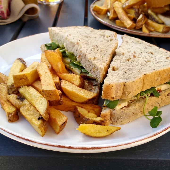 review photo of The White Buck Vegan cheese, pickle and watercress sandwich shared by @twilliams on 20 Jul 2020 - review