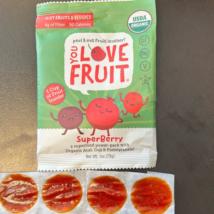 review photo of You Love Fruit SuperBerry fruit leather shared by @parifairie on 12 Jan 2022 - review