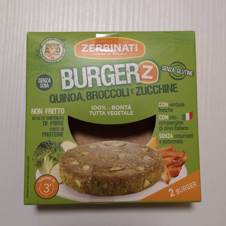 review photo of Zerbinati Burger'Z Quinoa, Broccoli e Zucchine shared by @catcat88 on 12 Apr 2022 - review