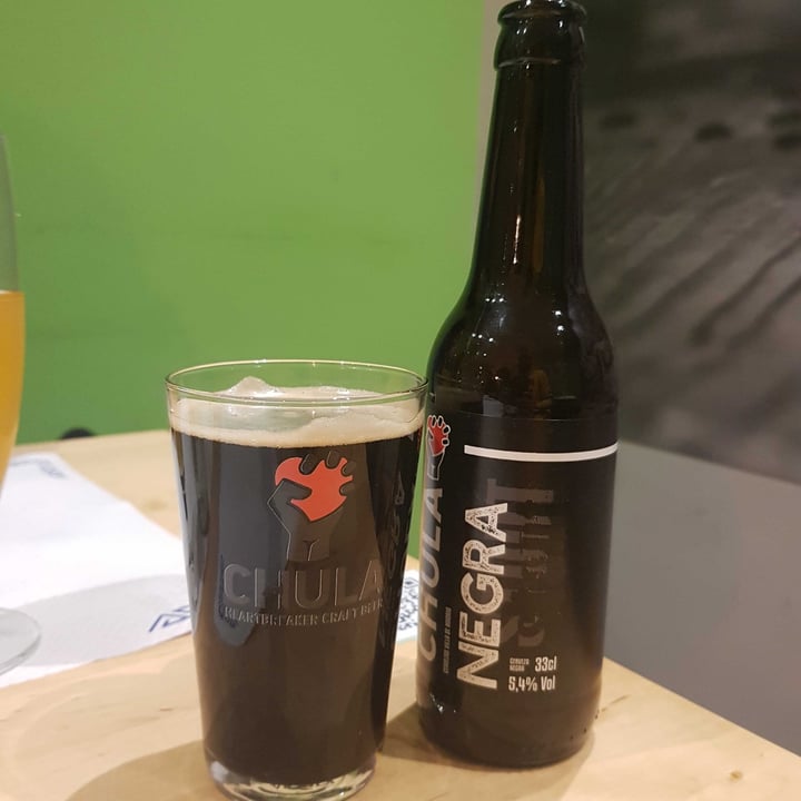 review photo of RESTAURANTE LA HUELLA VEGANA ALCALÁ DE HENARES Cerveza chula negra shared by @abuscato on 29 Nov 2022 - review