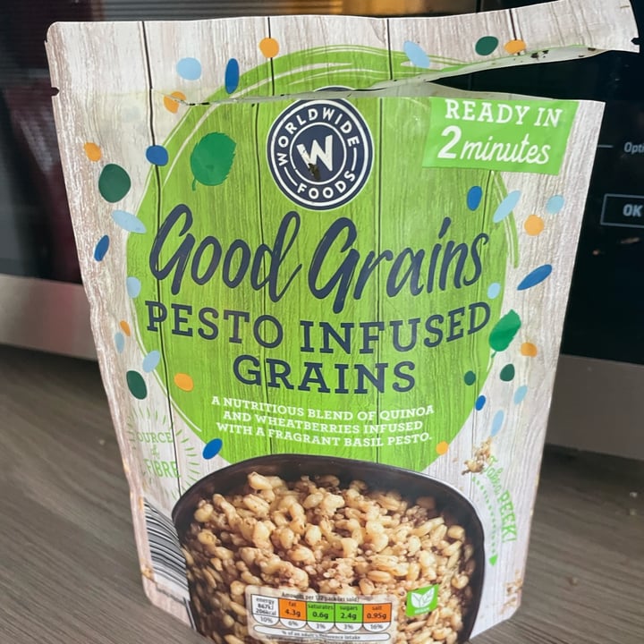 photo of Worldwide foods Good grains pesto infused grains shared by @fergul on  06 Jul 2022 - review