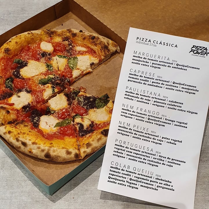 photo of Pizza Power Vegan Pizza Margherita shared by @carladeangelisp on  06 Mar 2022 - review