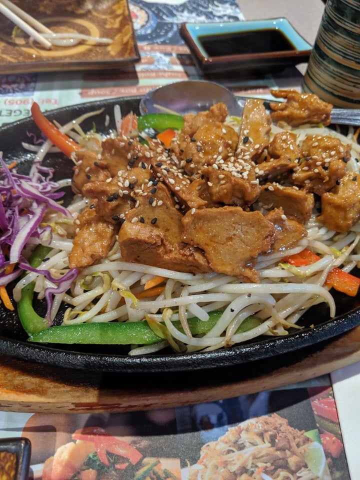 review photo of Tenon Vegetarian Cuisine Teriyaki "Chicken" shared by @poweredwithplants on 09 Aug 2019 - review