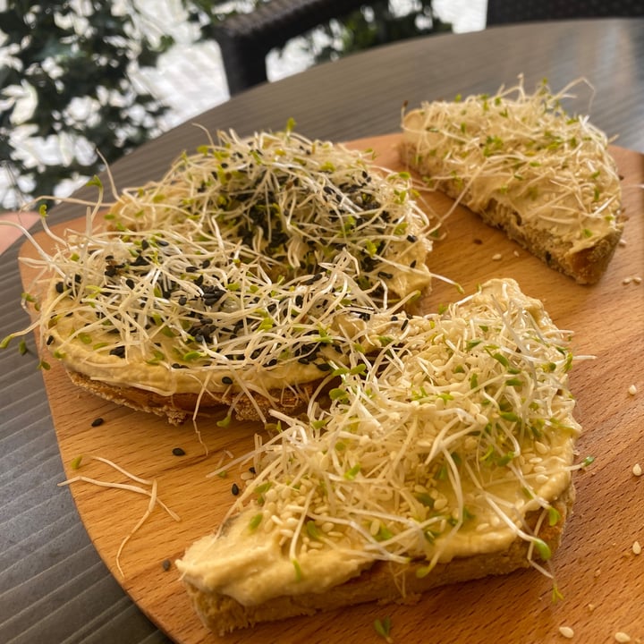 review photo of Roots - juice & cocktail bar hummus toast shared by @holoceneperth on 20 Aug 2022 - review