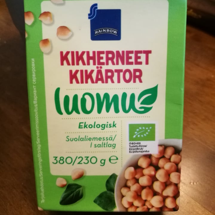 review photo of Rainbow Luomu kikherneet shared by @veganize13 on 31 Aug 2021 - review