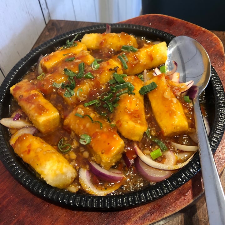 photo of Tofu Vegan Sizzling Deep-fried Tofu in a Fish Fragrant Sauce shared by @jessskh on  21 Sep 2021 - review