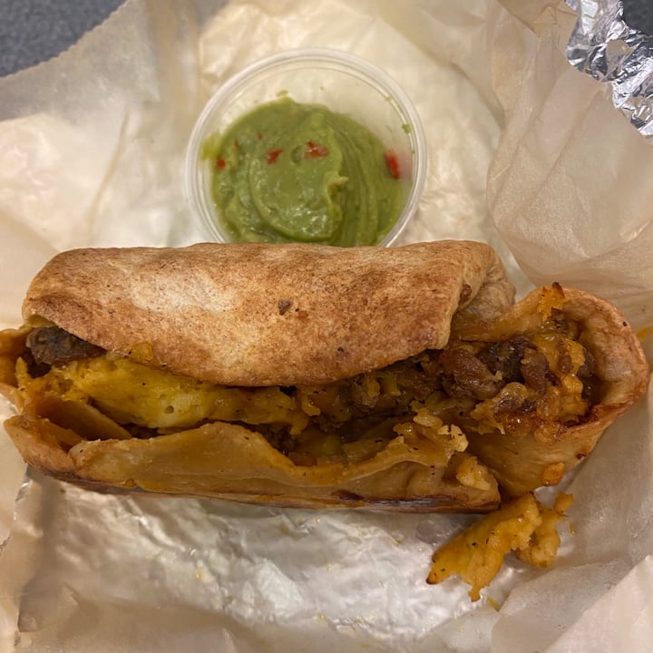 photo of Gregorys Coffee Vegan burrito shared by @janetisvegan on  08 Jul 2021 - review