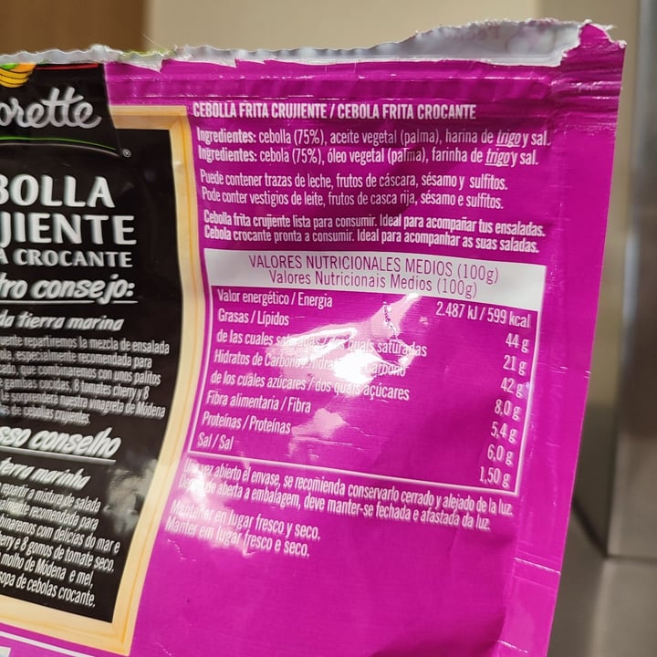 photo of Florette Cebolla Crujiente shared by @tiagocook92 on  10 Apr 2022 - review