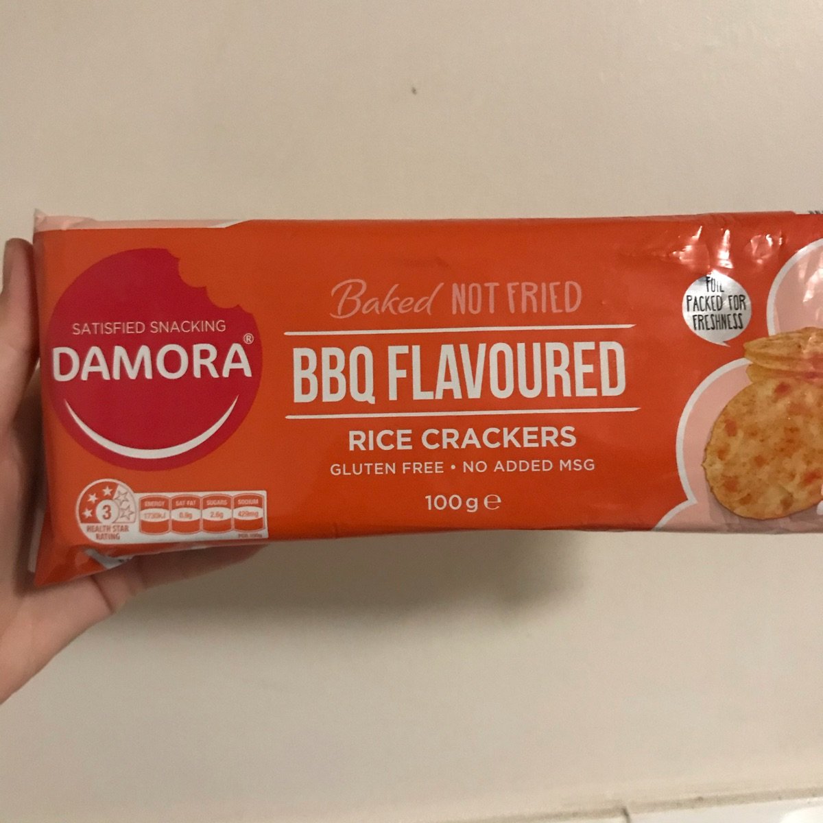 Damora BBQ Flavoured Rice Crackers Reviews | abillion