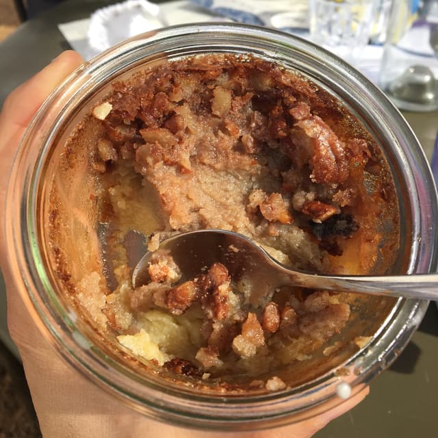 Photo of the dish “Crustless pecan nut and pear pie”