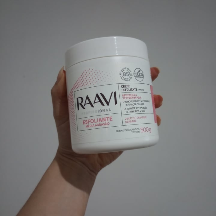 review photo of raavi esfoliante corporal shared by @sheilinha on 25 Jul 2022 - review