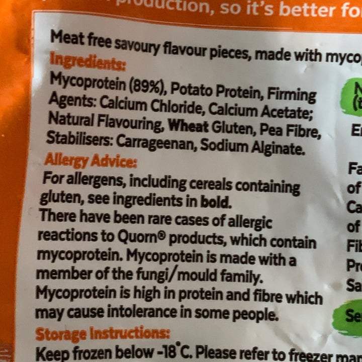 photo of Quorn Vegan Pieces shared by @naivoncake on  27 Sep 2020 - review