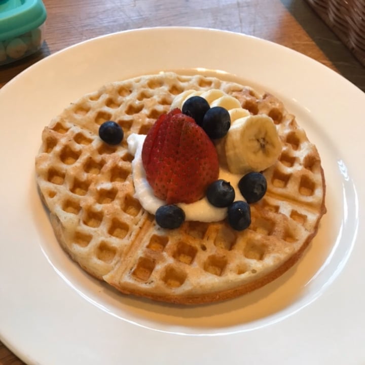 photo of The Living Cafe waffle shared by @vanessaainsley on  15 Apr 2020 - review