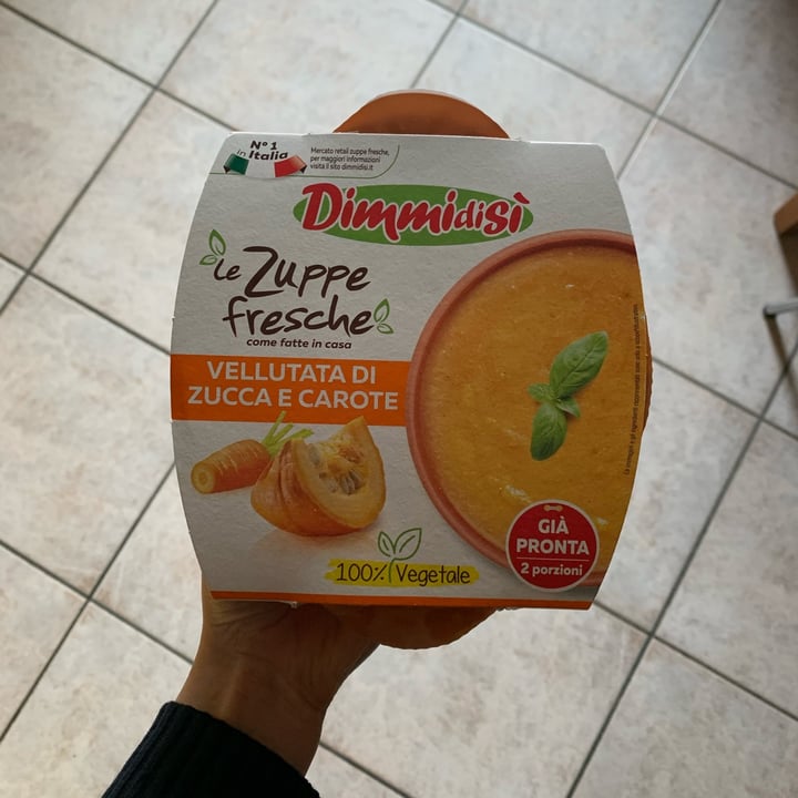 review photo of Dimmidisi Le zuppe fresche Vellutata Di Zucca E Carote shared by @saradiodati on 11 Mar 2022 - review