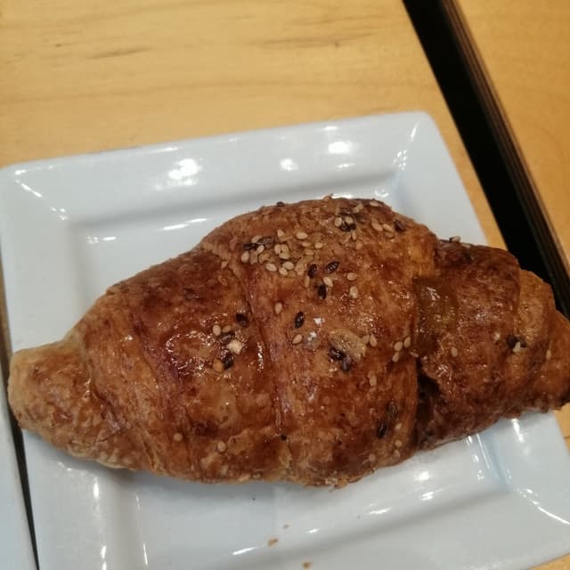 Foto do prato “Cornetto vegan ad albicocca”