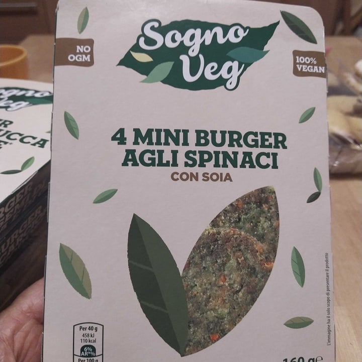 photo of Sogno veg 4 Mini Burger Agli Spinaci Con Soia shared by @love2021 on  04 Apr 2021 - review