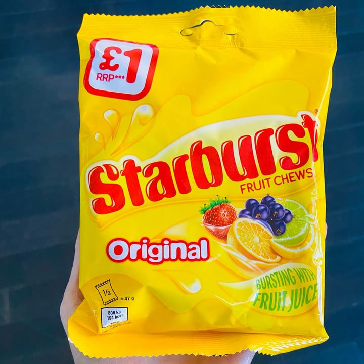 photo of Starburst Original Fruit Chews shared by @beckyyy on  02 Jan 2022 - review