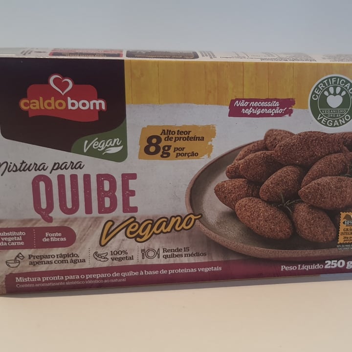 photo of Mistura para Kibe Vegano Caldo Bom Mistura para Kibe Vegano Caldo Bom shared by @paulobrug on  06 May 2022 - review